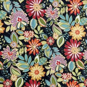 Mill Creek Fabrics bold mod floral print Interior Design fabric 54” x 36”